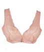 iShopping - Purple Bag Fancy Lace Soft Double Padded Wireless Bra Light Pink (0026)