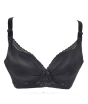 iShopping - Purple Bag Fancy Net Lace Wireless Light Padded Full Support Bra (0020)
