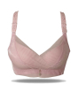 iShopping - Purple Bag Lace Net Double Padded Wired Less Bra (OFW0017)