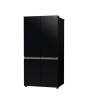 iShopping - Hitachi 4 Door French Bottom Freezer Refrigerator 20 Cu Ft Glass Black (R-WB640VF)