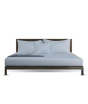 iShopping - Rainbow Linen Bed Sheet Set Full Size Silver Grey (Pack Of 3)