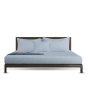 iShopping - Rainbow Linen Bed Sheet Set Queen Size Silver Grey (Pack Of 3)