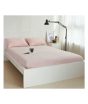 iShopping - Rainbow Linen Jersey Fitted Bed Sheet King Size Pink (RHP123)