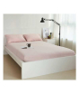 iShopping - Rainbow Linen Jersey Fitted Bed Sheet Single Size Pink (RHP104)