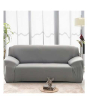 iShopping - Rainbow Linen Jersey Sofa Cover 2 Seater Light Gray