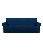 iShopping - Rainbow Linen Jersey Sofa Cover 2 Seater Navy Blue