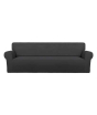 iShopping - Rainbow Linen Jersey Sofa Cover 3 Seater Dark Gray
