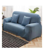 iShopping - Rainbow Linen Jersey Sofa Cover 3 Seater Light Blue