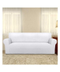 iShopping - Rainbow Linen Jersey Sofa Cover 5 Seater White