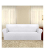 iShopping - Rainbow Linen Jersey Sofa Cover 6 Seater White
