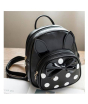 iShopping - Rangoon Bow Polka Mini Backpack For Women Black