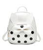 iShopping - Rangoon Bow Polka Mini Backpack For Women White