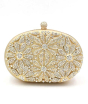 iShopping - Rangoon Flower Fancy Clutch For Women Golden