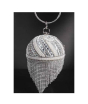 iShopping - Rangoon Round Ball Clutch For Women Silver