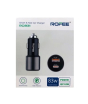 iShopping - Rofee 65W Dual Port Smart and Fast Car Charger Black (RC-831)