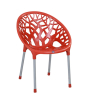 iShopping - Saab Stylish Tree Chair (SP-313) - Pack Of 4-Red