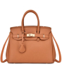 iShopping - Saad Collection PU Leather Hand Bag For Women Beige (0051)