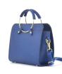 iShopping - Saad Collection PU Leather Hand Bag For Women Blue (0043)