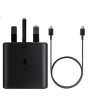 iShopping - Samsung 25W Super Fast 3 Pin Type-C Charger Black