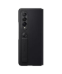 iShopping - Samsung Galaxy Z Fold 3 Leather Flip Stand Cover Black