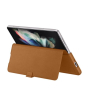 iShopping - Samsung Galaxy Z Fold3 5G Leather Flip Stand Cover Camel (EF-FF926LAEGUS)