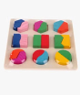 iShopping - Bjm Generic Wooden fraction shape puzzle toy (N20708323A)