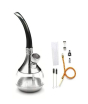 iShopping - Shop Zone Portable Hookah with Hose and Mini Water Pipe Silver