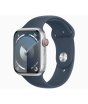 iShopping - Apple Watch Series 9 Silver Aluminum Case With Sport Band-GPS & Cellular-45 mm-Storm Blue