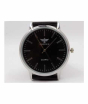 iShopping - SK-Enterprises Leather Analog Stainless Steel Watch For Men Black