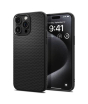 iShopping - Spigen Liquid Air Matte Black Case For Apple iPhone 15 Pro Max (ACS06562)