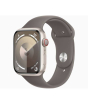 iShopping - Apple Watch Series 9 Starlight Aluminum Case With Sport Band-GPS & Cellular-45 mm-Clay