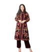 iShopping - Azhari Traders Embroidered With Inner And Trouser Suit 3pcs -Red