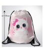 iShopping - Traverse Cute Kitty Printed Drawstring Bag (T279DRSTR)