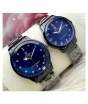 iShopping - TFH Analog Stainless Steel Couple Watch Blue