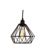 iShopping - Premier Home Bartol Metal Wire Pendant Light - Black (2502155)