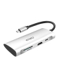 iShopping - WIWU Alpha 7 In 1 USB-C Hub Gray (Alpha 731HP)