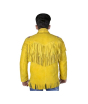 iShopping - Toor Traders Handmade Fringe Leather Jacket For Men - Yellow