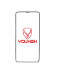 iShopping - Youksh Anti Dust Black Glass Screen Protector For iPhone X/XS