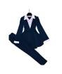 iShopping - ZamZam 2pc Dress For School Girls (AC-128)-Navy Blue