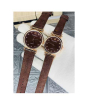 iShopping - Zamzam Proking Couple Watch-Brown