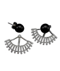 iShopping - Zed Eye 2 Way Pearl Earrings For Women (ISE053)