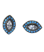 iShopping - Zed Eye Hawk Eye Gemstone Earrings For Women (ISE087)