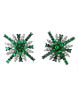 iShopping - Zed Eye Stellar Burst Earrings For Women Green (ISE078B)