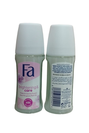 iShopping - FA Brightening & Care Violet & Jasmine Scent Deodorant RollOn 50ml Henkel Dubai