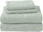 iShopping - Rainbow Linen Jersey Fitted Bed Sheet King Size Green (RHP122)