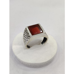 Gilgit Bazaar Aqeeq Stone Silver Ring (13) Gilgit Bazaar Aqeeq Stone Silver Ring (13)