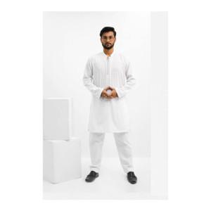 Elegance Republic Embroidered Kurta Trouser White Smoke (1019) Elegance Republic Embroidered Kurta Trouser White Smoke (1019)