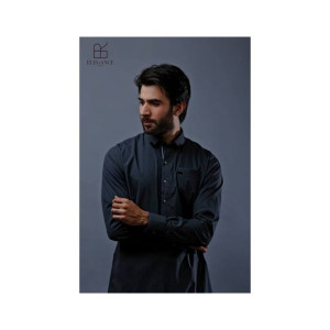 Elegance Republic Kameez Shalwar Gunmetal Blue (1047) Elegance Republic Kameez Shalwar Gunmetal Blue (1047)