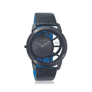 Titan Edge Analog Men's Watch - Black & Blue (1576NL01)