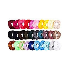 AR Scrunchies Velvet Scrunchies For Women Pack of 30 AR Scrunchies Velvet Scrunchies For Women Pack of 30